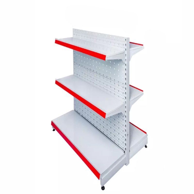kệ siêu thị đôi tôn đục lỗ 90cm x 120cm